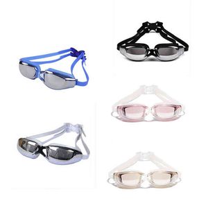 Lunettes de natation Adulte Anti-buée Protection UV Lunettes de natation confortables Lunettes de plongée sous-marine Lunettes de sport nautique Y220428