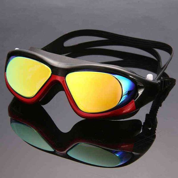 Lunettes de natation Anti-buée lunettes de piscine lunettes étanche lunettes de plongée réglables avec pince-nez G220422