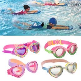 Zwembril geen lekkage antifog UV -bescherming voor kinderen jongens meisjes meisjes veilige zachte siliconen bril brillen bril 240416