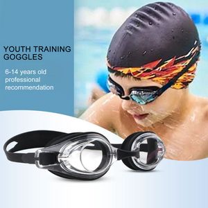 Zwembril Siliconen Bathing Caps For Boys Girls Swimming Hat Set leeftijd 6-14 jaar oud Anti Fog bril