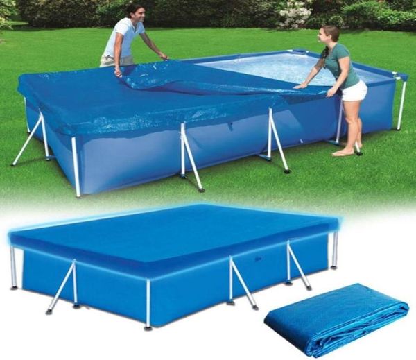 Couverture de piscine en tissu PE, bâche de grande taille rectangulaire, tapis de sol anti-poussière pour jardin de Villa extérieur 5308554
