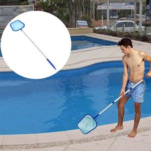 Herramientas de limpieza de hojas de piscina, eliminación de hojas de grado profesional, bolsa de red de malla fina para piscina, red de pesca desmontable para acuario