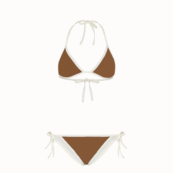 Maillots de bain XL Designer Bikini Set Modèle classique Deux pièces Bikinis 2023 Bandage Sexy Push Up Maillots de bain Biquinis Femme Blanc Maillot De Bain