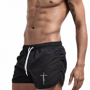 Troncos de natación Hombres Calzones de verano Pantalones cortos Bermudas ocasionales Pantalones cortos negros Homme Ropa clásica Playa Corta masculina V9q1 #