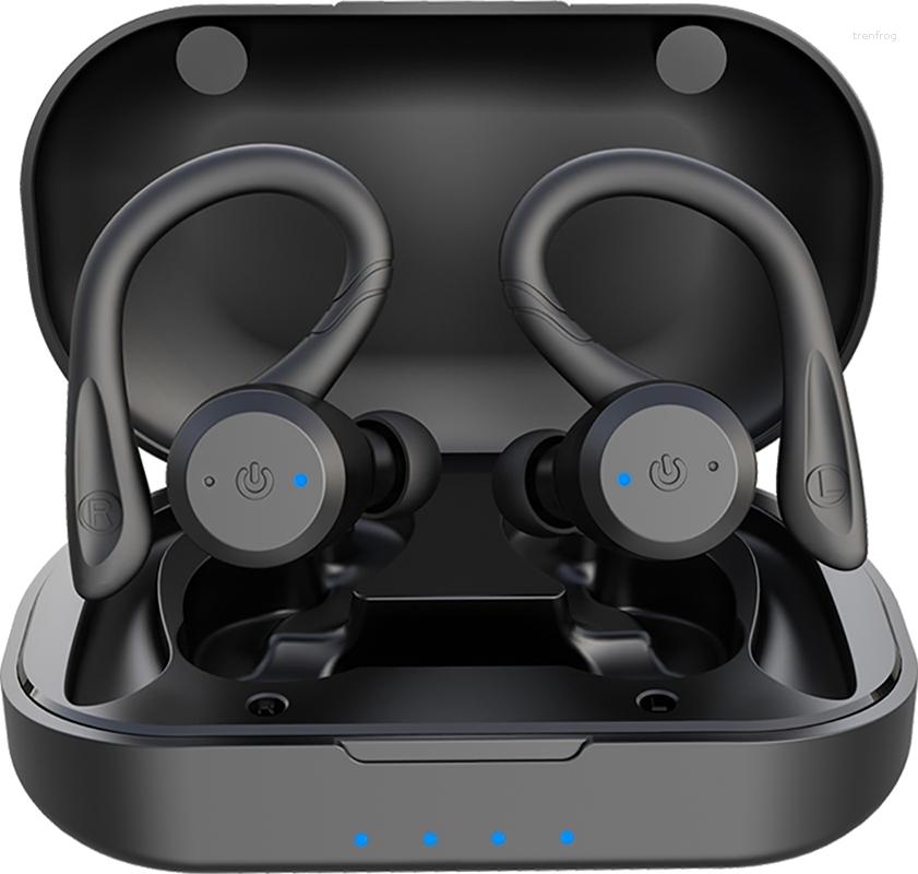 Yüzme Su geçirmez Bluetooth5.0 Kulaklık Çift Aşınma Stili Spor Kablosuz Kulaklık TWS IPX7 Kulaklıklar Stereo Ses