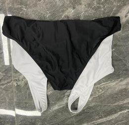 Traje de baño Bikini Set mujeres ahueca hacia fuera negro blanco traje de baño de una pieza trajes de baño rápidos Sexy7667256