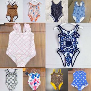 Badpak Eendelig Streep Draad Leuke Zomer Kinderen Hoofd Geruit Patroon Meisje Badpak Set Mode Comfortabele Kleding Kinderbikinis R7e6 #