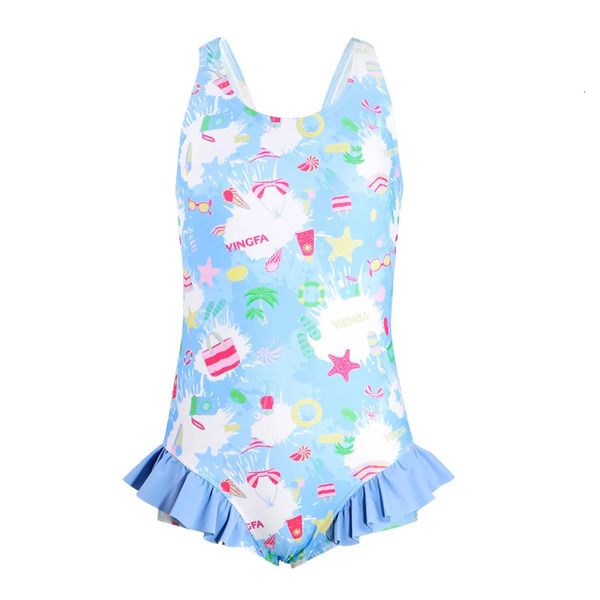 Swimsuit Kids Girls Migne Baby Swim Wear Soleil Protection Costume de natation en toute sécurité