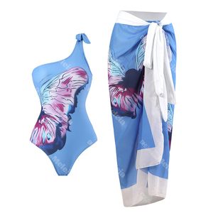 Swimsuit One Piece Butterfly Gedrukte badmode voor dames zwembadfeest dames Zwempak Vakantie strandkleding
