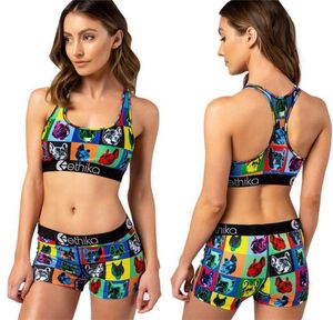 SweetSuit Womens Designer Bra Bikini Set Shorts Two Pieces Maillots de bain Sexy Animal Print Cartoon Dog Lion Tiger Beachwear Swimwear5607708