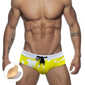 Swimwear 2022 Summer Men's Swimmink Trunks Sexy Gay Bikini Push Up Pad Maillot de bain Suffing Boxer Boast Shorts Bathing Fssuite Swimsuit Sunga