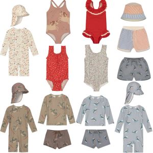 Swimwear 2023 New Rummer KS Brand Kids Mailwear pour garçons filles mignonnes de mode de maillot de bain bébé