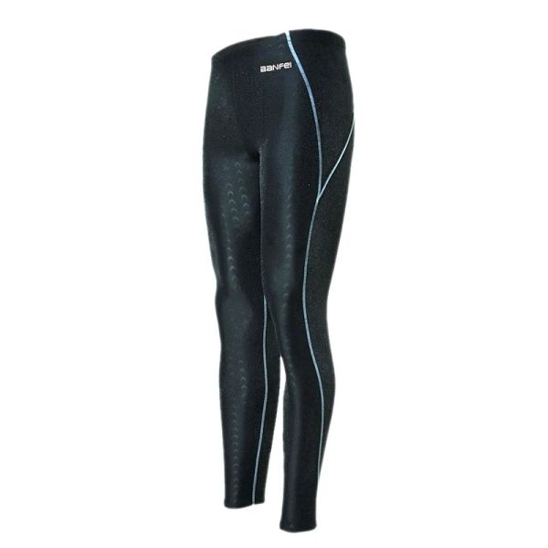 Trajes de baño BanFei Bañadores profesionales Pantalones largos Mujeres Hombres Secado rápido Jammers de buceo Traje de baño Traje de baño Rash Guard Nylon Spandex