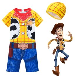 Badmode Disney Toy Story 4 Nieuwe Kids Baby Badpak OnePiece Cosplay Badpak Kinderen Badpak Jongens Badmuts Zomerkleding