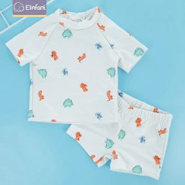 Swimwear elinfant mode peuter kinderen babymeisjes jongens zwempakken korte mouw badpakken strandkleding