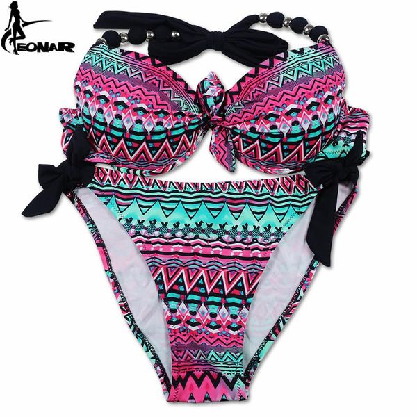 Swimwear Eonar Women Bikini Oferta de traje de baño de tamaño combinado Bikini Suites de baño brasileño Tamaño de talla de talla grande Hembra XXL