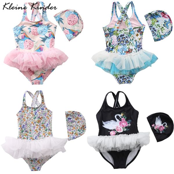 Traje de baño Traje de baño para niñas Vestido de tutú de ballet Traje de baño para bebés pequeños Traje de baño de una pieza con falda de encaje para niñas Bikini para niños Ropa de playa 112 años