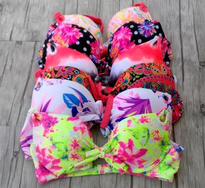 Badmode Hot Vrouwen Bikini TOPS voor Vrouwen Badmode Zwart Rood Pinting badpakken Sexy meisje Beugel Zwemmen Biquini UP