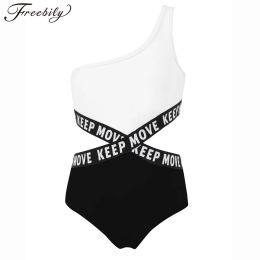 Badmode Kinderen Meisjes Badpak Onepiece Zwemkleding 2023 Badmode Strandkleding Baby Meisjes Badpakken Uitsparing Monokini