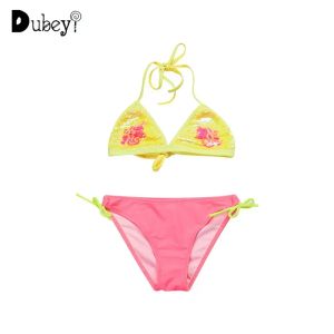 Maillots de bain enfants maillots de bain pour filles enfants maillots de bain paillettes Bikini jaune mode maillot de bain pour filles 2 ans à 8 ans