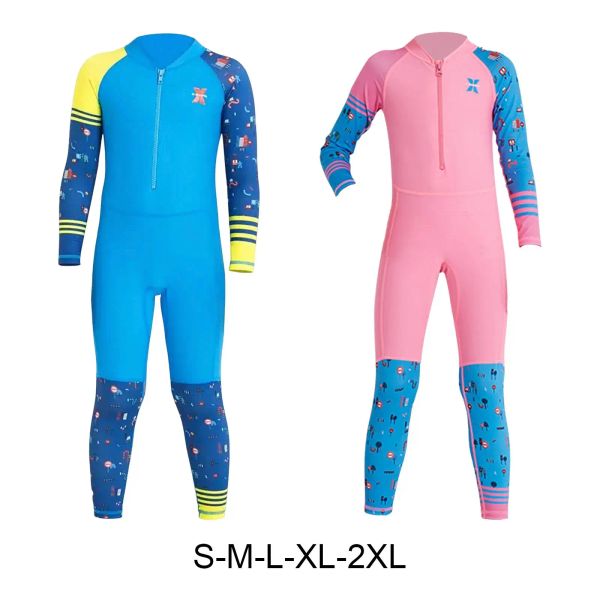 Swimwear Kids WetSuit Diving Swimsuits Séchage rapide Suisses thermiques complètes pour la voile pour les jeunes du canoë