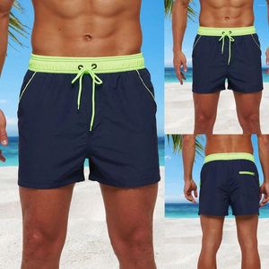 Swimwear Hommes pour hommes garçon léger taille élastique nager courte courte de plongée surf sur plage de plage de baignade