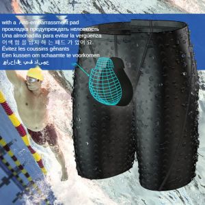 Zwemkleding Racezwempak voor heren Zwembroek Lycra shorts Sneldrogende strandkleding Jongensbadpakken met spandexbroek