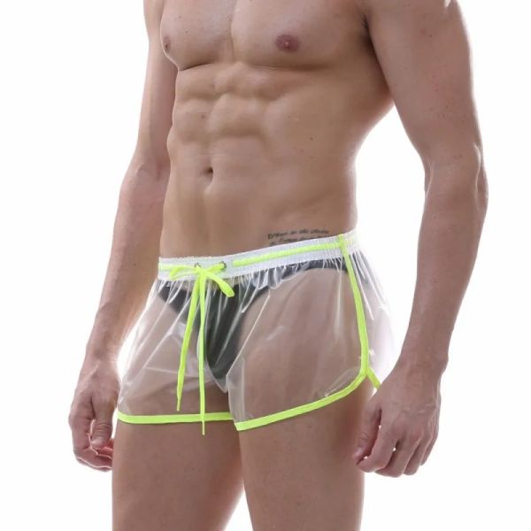 Swimwear Men de maillot de bain shorts de nage Briefs de natation sexy transparents de maillots de bain gays transparents bermuda bermuda bermuries beachshorts pantalons de survêtement nageurs de nage