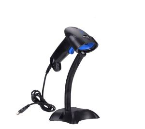 Scoule de maillot de bain nouveau Scanner laser câblé 1D avec un scanner de code-barres laser continu automatique avec stand pour le bouchon POS et le jeu