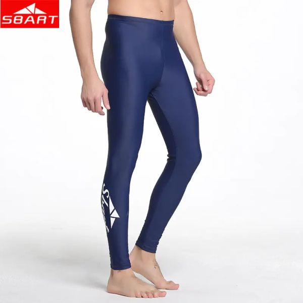 Traje de baño SBART Hombres Buceo Leggings Trajes de neopreno Pantalón Lycra AntiJellyfish Sun UV Swimmin Traje de baño Snorkel Surf Rash Guards Plus 4XL