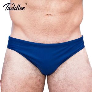 Badmode Taddlee merk sexy heren badmode zwemkleding homo zwemslip bikini voor mannen zwemmen surfplank laagbouw slip effen kleur