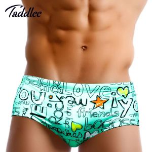 Badmode Taddlee Merk Sexy Mannen Badmode Badpakken Zwemmen Slips Bikini Braziliaanse Classi Cut Heren Zwemkleding Sport Surfplank Boxers