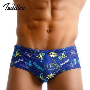 Swimwear Taddlee Marca Sexy Men Swimwear Swimsuits Boxer Shorts Trunks Bikini Bein Brief Swimming Trajes de baño de cintura baja