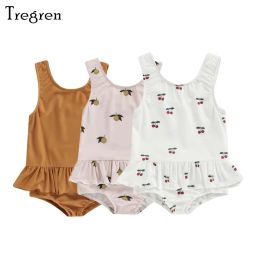 Swimwear Tregren 6m3y Toddler Baby Girl Baby Girl Swimwear mignon citron d'emprise de Sun Sun Summer Page Summer Piscine Hot Spring Bathing