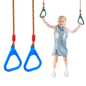 Swing -sets voor achtertuin Monkey Bars Swingset Accessoires Trapeze houten plastic speelset buitenspeelapparatuur kinderen geschenken