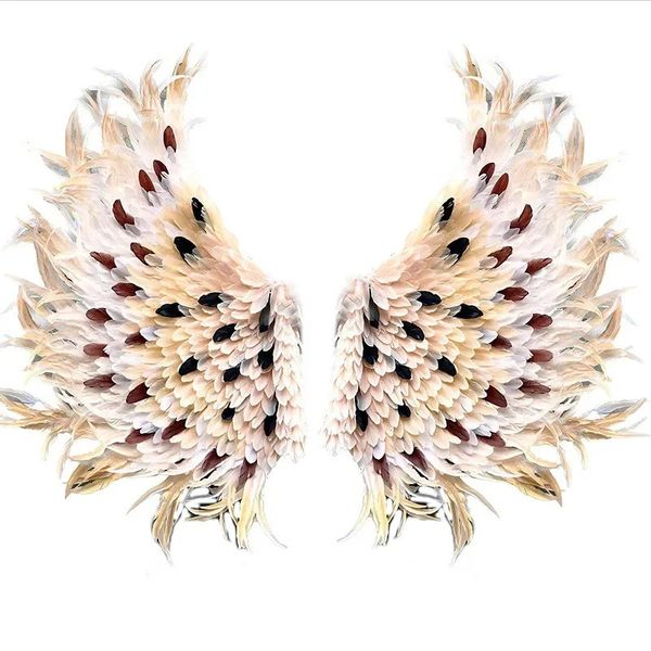 Swing Wings Feather Props Window Wedding Shooting Creative Angel Mur Mur Decoration Event Party Supplies Halloween 240419