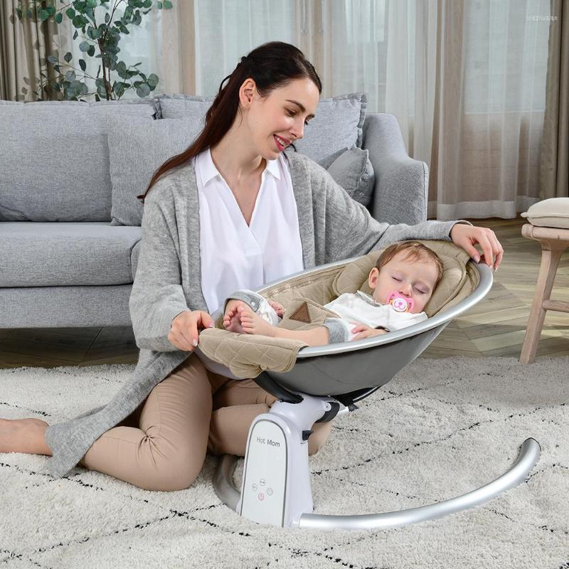 Balançoires élection bébé chaise berçante balançoire LED écran tactile videur Bluetooth contrôle berceau 0-12M