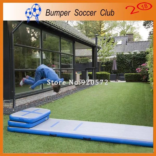 Columpios Envío gratis Bomba gratis 3x1x0.2m Pista de aire inflable Colchonetas de caída para gimnasia Colchoneta de entrenamiento inflable para caídas