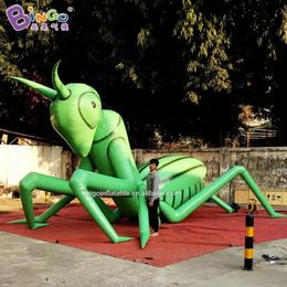 Schommels Reuze decoratieve opblaasbare bidsprinkhaan insect decoratie inflatie cartoon dieren met ventilator voor reclame-evenement speelgoed spor
