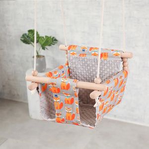 Balançoires Cavaliers Videurs Bébé Toile Balançoire Chaise Suspendue Balançoires en Bois Siège en Toile Enfants Maternelle Chaise Berçante Extérieur Intérieur Petit Panier Bébé Jouet 231025