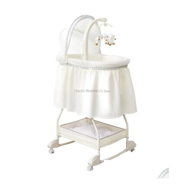 Balançoires Jumpers Bouncers Mtifonctionnel Mignon Nouveau-Né Bébé Berceau Portable Voyage Doux Débuts Bassinet Pliable Berceau Lit1446274 Drop Dhpxi