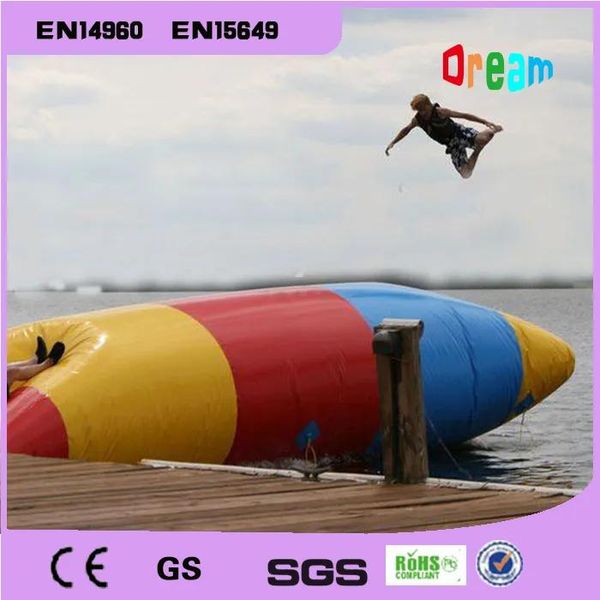 Balançoires Livraison gratuite le plus récent 5x2 m gonflable eau Blob saut oreiller eau Blob saut sac gonflable eau Trampoline avec une pompe électrique