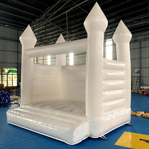 Columpios Trampolines blancos Pequeña boda inflable Tienda de campaña Bouncer Bodas Casa de rebote para fiesta Backyard1