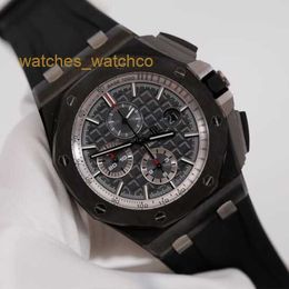 Montre-bracelet suisse AP Epic Royal Oak Offshore 26405CE pour homme en céramique noire fluorescente pointeur numérique automatique mécanique montre de renommée mondiale horloge suisse