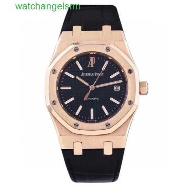 Reloj de pulsera suizo AP Royal Oak Series 15300 Reloj mecánico automático para hombre Oro rosa de 18 quilates Diámetro 39 mm Diseño de apariencia octogonal Reloj único