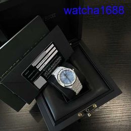 Zwitserse AP polswacht Royal Oak Series 77353bc.gg.1263bc.01 Mens 18k Platinum Automatisch mechanisch horloge