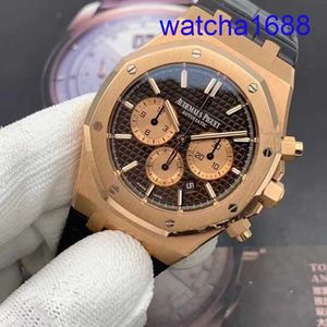 Swiss AP Wrist Watch Royal Oak Series Automatic Mechanical Mens Watch with Date Affichage Timing Flyback / BackJump 41mm 26331or.OO.D821CR.01