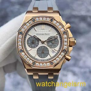 Swiss AP Wrist Watch Royal Oak Series 26231or Rose Gold Diamond Automatic mécanical Womens Watch 37 mm