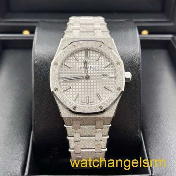 Swiss AP Wrist Watch Royal Oak Series Watch Womens 33 mm Diamètre Quartz Mouvement Précision en acier Platinum Leisure Luxury Watch