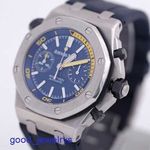 Swiss AP Wristwatch Epic Royal Oak Offshore 26703st Mens Precision Steel Blue Plate Automatique mécanique Swiss Watch Famous Luxury Sports Watch